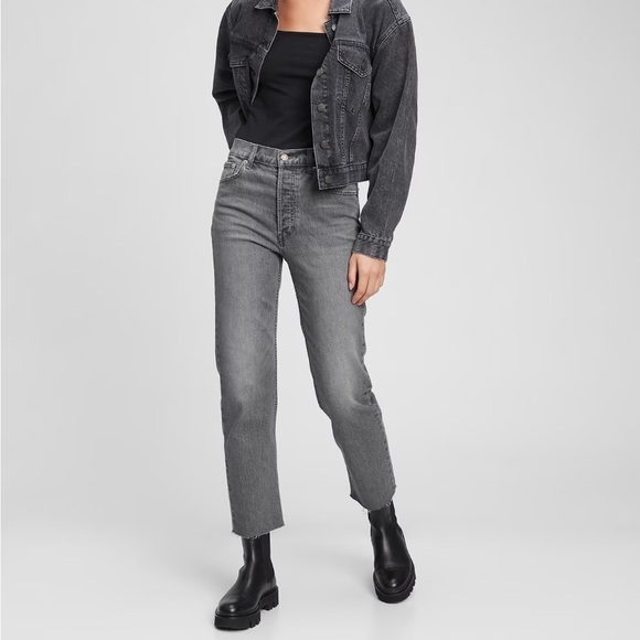 Gap | NWT High Rise Cheeky Straight Jeans - Picture 2 of 8